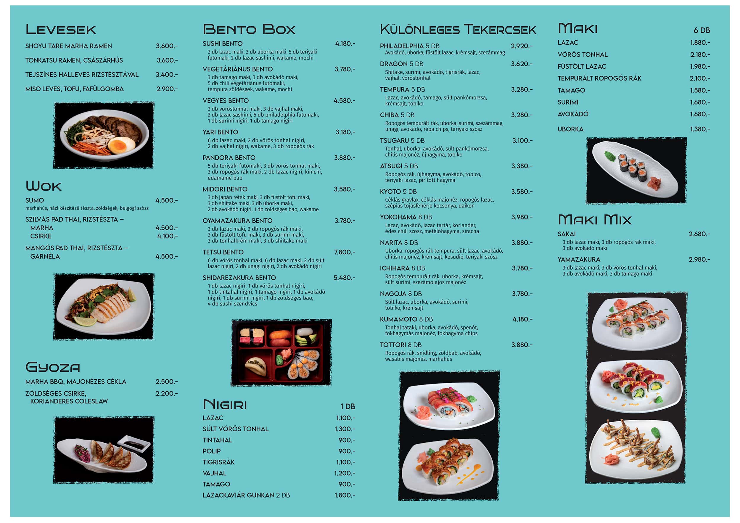 Hanami sushi menu discount